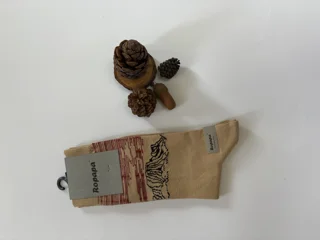 جوراب مردانه طرح وسترن کرم
