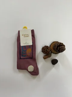 جوراب زنانه طرح لاله واژگون کالباسی